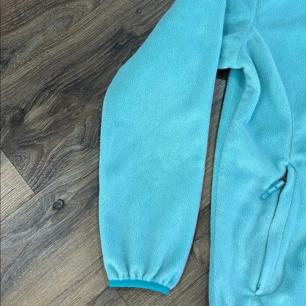 Columbia Light Blue/Turquoise Zip Fleece Jacket Girls Medium(10/12)